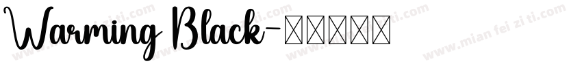 Warming Black字体转换